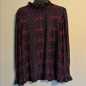 Large Floral Patterned Women's Polyester Spandex Top by Rio & Rian